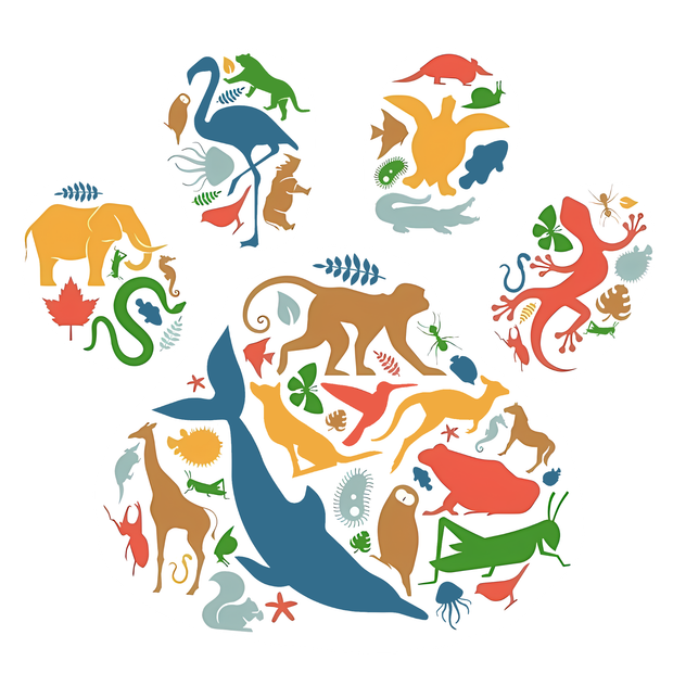 Wildlife Biodiversity Paw Silhouette